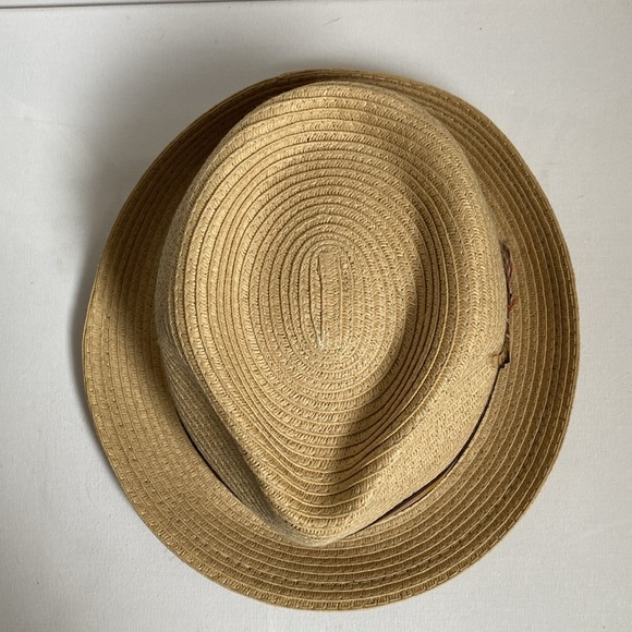 Ridley Toyo Straw Trilby Fedora Hat by Jaxon Hats in Size Medium - Picture 4 of 12